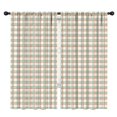 thumbnail image 1 of Green Orange Checkerboard Beige Pattern Kids Curtains,Childrens Insulated Curtains Set Of 2,Bedroom Essentials,Teen Room Decor 42"X84", 1 of 5
