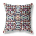 thumbnail image 1 of Green Orange Cloverleaf Indoor Outdoor Throw Pillow, 1 of 4