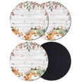 thumbnail image 1 of Green Orange Fall Coasters Set of 4, Absorbent Coasters for Drinks, Pumpkins Botanical Thanksgiving Vintage Coaster for Desk Coffee Table Protection, Home Decor House Warming Gifts 4", 1 of 8
