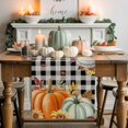 thumbnail image 1 of Green Orange Pumpkin Table Runner, Autumn Thanksgiving Kitchen Dining Table Decoration for Home Party Decor 13x48 Inches, 1 of 9