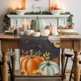 thumbnail image 1 of Green Orange Pumpkin Table Runner, Autumn Thanksgiving Kitchen Dining Table Decoration for Home Party Decor 13x60 Inches, 1 of 9