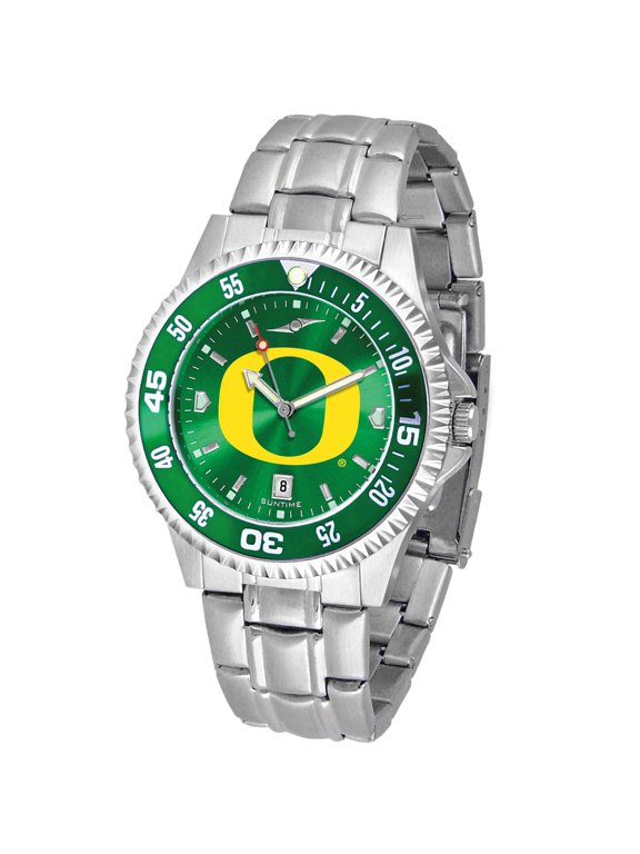 Green Oregon Ducks Competitor Steel AnoChrome Color Bezel Watch