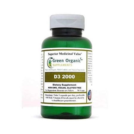 Green Organic Supplements' Vitamin D3, 2000IU