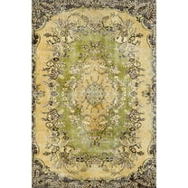 Green Oriental Area Rugs for Living Room Washable Rugs Boho Moroccan Area Rug Soft Neutral Geometric Bohemian Carpet Distressed Indoor Rug for Bedroom Dining Room Office Foldable Nonslip Rug