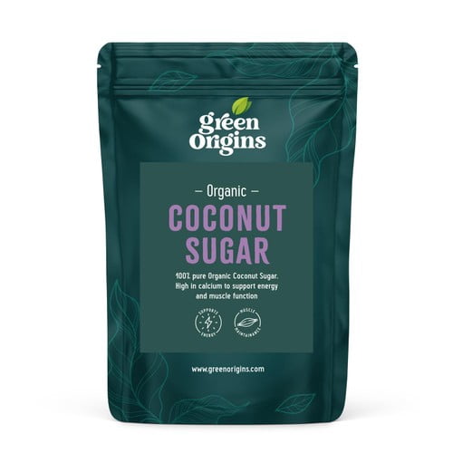 Green Origins Organic Coconut Sugar 500g, British Import (Pack of 2)
