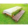 thumbnail image 1 of Green Outdoor Tablecloth, Bamboo with Artistic Floral Curly Leaves Asian Feng Shui Zen Garden, Decorative Washable Fabric Picnic Tablecloth, 58 X 120 Inches, Lime Green Pale Green White, by Ambesonne, 1 of 2
