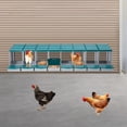 thumbnail image 1 of Green PP 223x51x46cm 8-Grid Moisture-Proof Easy-To-Clean Chicken Laying Nest Box Wall-Hung Egg Box, 1 of 11