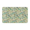 thumbnail image 1 of Green Paisley Front Door Mat, Indoor Mats for Bedroom Bathroom Kitchen, Floor Mat Non-Slip, Soft Carpet Floor Cover Machine Washable Entryway Mat - 20x31.5in, 1 of 5