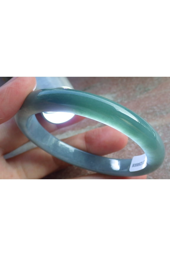 Green Pale Lavender Natural A JADE Jadeite Bangle Bracelet 54 mm 680716 TN