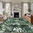 thumbnail image 1 of Green Palm Leaves Area Rug 6x9 FT, Non Slip Living Room Throw Carpet, Summer Tropical Leaf Vintage Washable Soft Large Floor Carpet Non-Shedding Rug for Bedroom Dining Room Play Room, 1 of 9