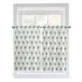 thumbnail image 1 of Green Palm Trees Bathroom Window Curtain, Country Summer Botanical Tropical Plants Light Filtering Coffee Kitchen Curtains, Bedroom Living Room Curtains 2 Panel 84"x45", 1 of 6