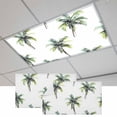 thumbnail image 1 of Green Palm Trees Magnetic Fluorescent Light Covers for Ceiling Lights 2 x 4 Feet, Summer Botanical Modern Art Office Classroom Kitchen Drop Ceiling Light Covers Lighting Filters Shade Panel 2 Packs, 1 of 9