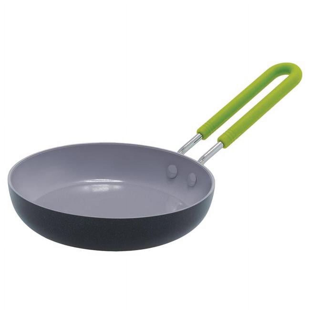 Green Pan 5 in. Aluminum Mini Fry Pan, Black 