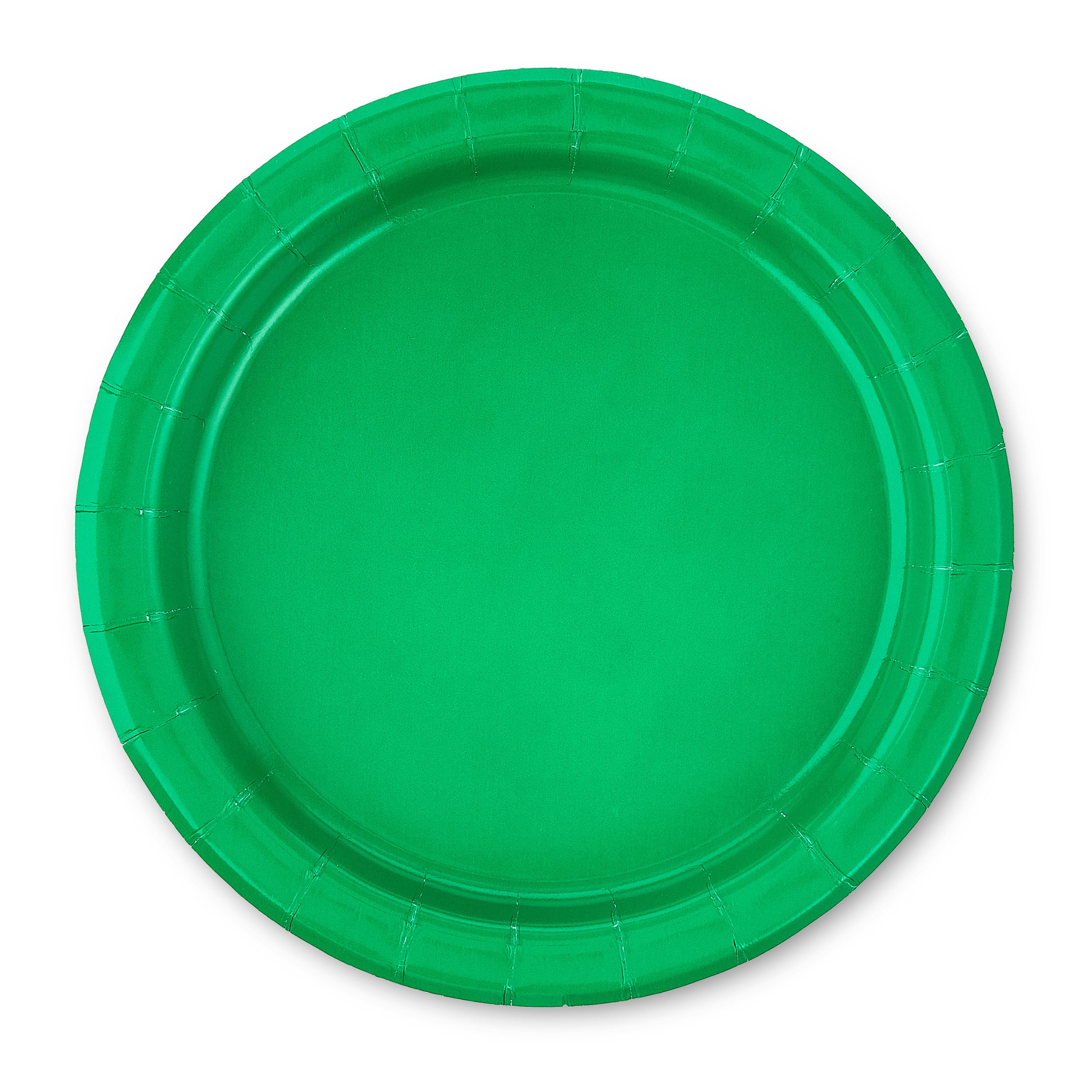 Disposable Paper Plates, 7", Green, 24 Count, by Way To Celebrate
