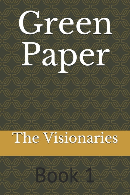 Green Paper: Green Paper: Book 1 (Paperback)