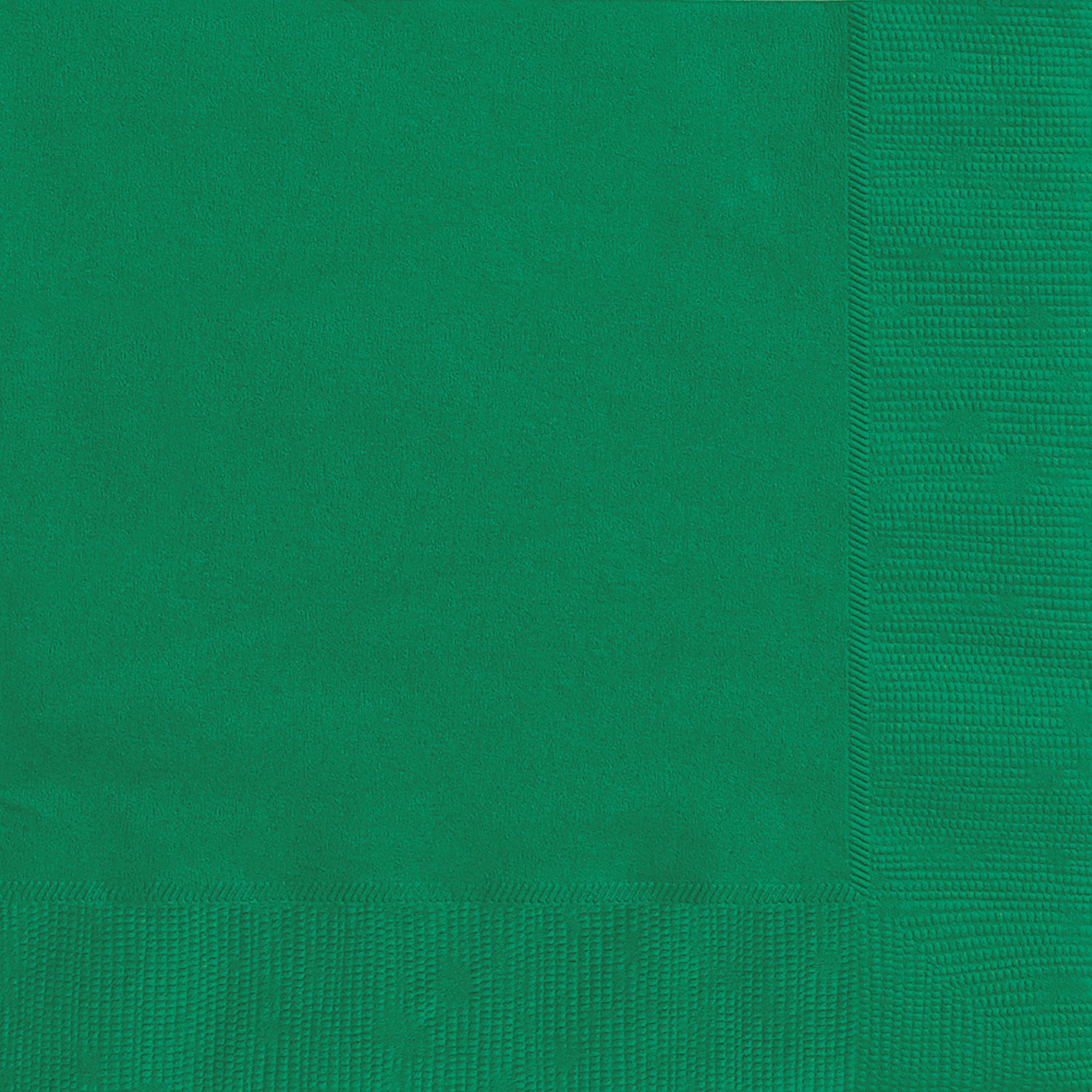 24CT 6.5IN x 6.5IN Green Disposable Paper Napkins by Way To Celebrate