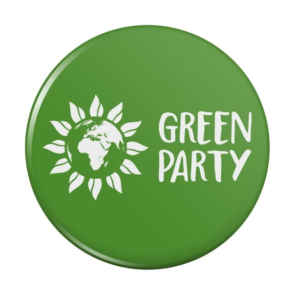 Green Party Flower Globe Kitchen Refrigerator Locker Button Magnet