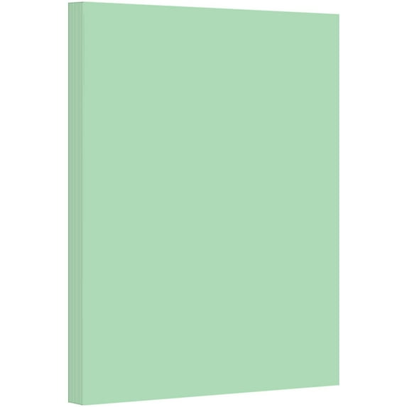 Green Pastel Color Card Stock Paper, 67lb Cover Medium Weight Cardstock, for Arts & Crafts, Coloring, Announcements, Stationary Printing at School, Office, Home | 8.5 x 11 | 50 Sheets Per Pack