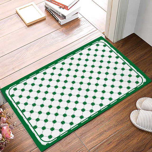 Green Patrick's Lucky Filling Geometry Cube White Backdrop Indoor