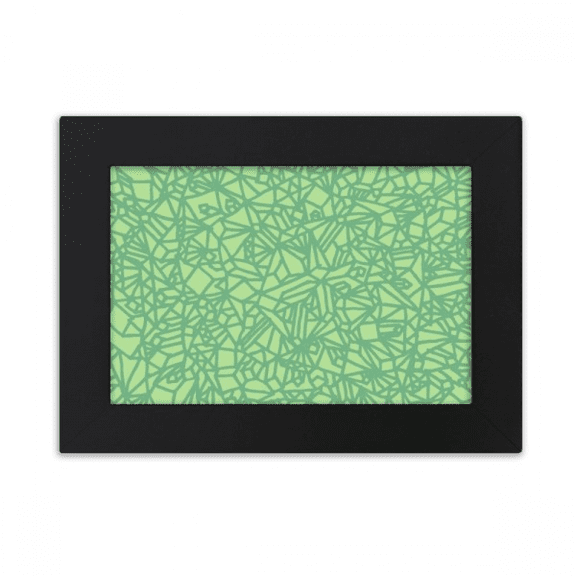 Green Patterns Interlaced Lines Desktop Photo Frame Ornaments Picture Art Painting