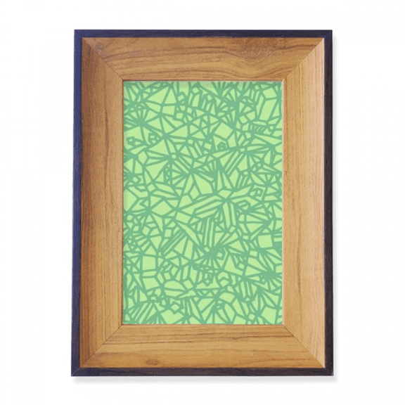 Green Patterns Interlaced Lines Photo Frame Exhibition Display Art Desktop Painting