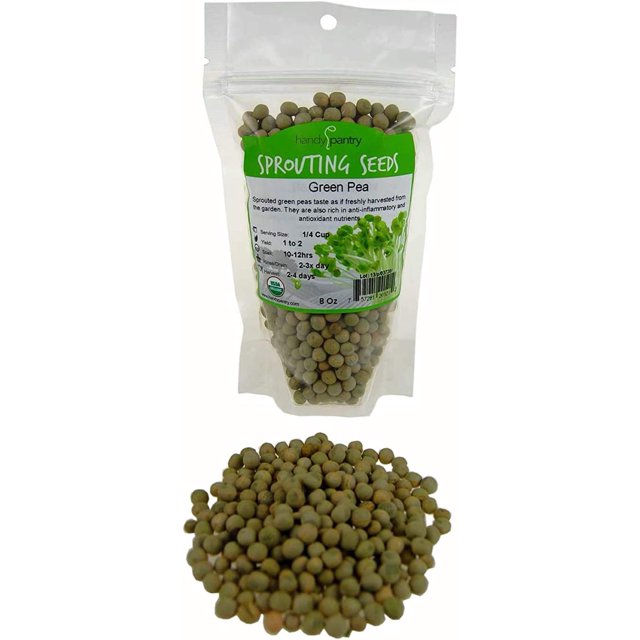 Green Pea Sprouting Seed 8 Oz Handy Pantry Brand Green Pea for