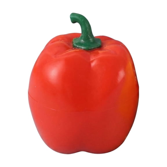 Green Pepper Squishy Stress Relief Slow Rising Squishy Squeeze Ball,Soft Realistic Vegetable Shape Anxiety Calming Sensory Fidget for Adults Office Desk Home,Red