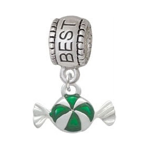 Green Peppermint Candy - Best Friend Charm Bead
