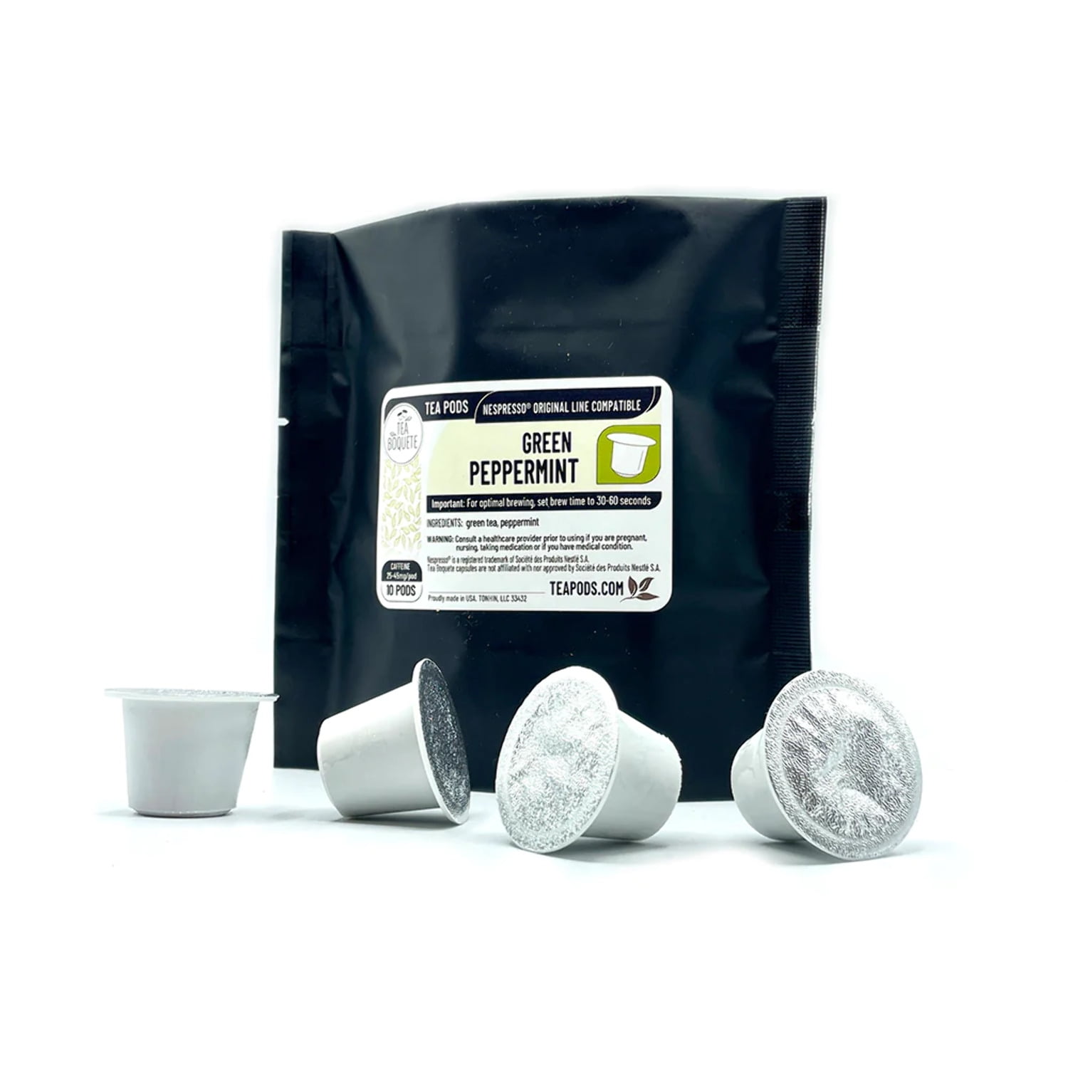 Green Peppermint tea capsules Nespresso OriginalLine compatible