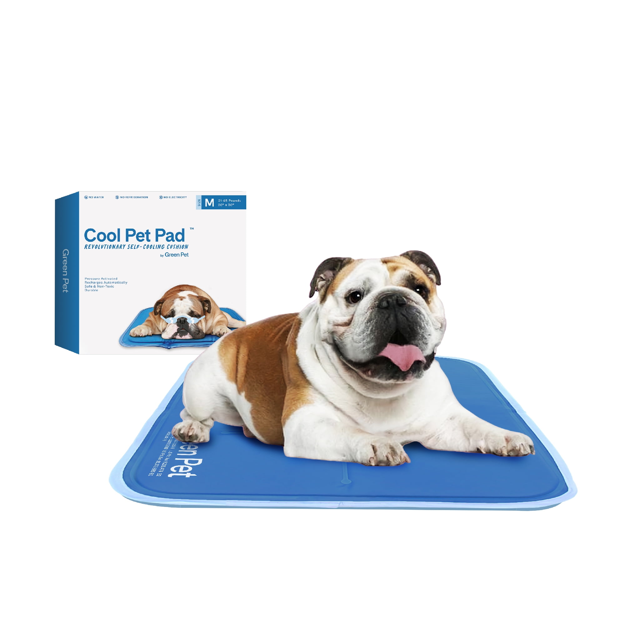 Medium Blue Gel Self-Cooling Pet Mat for Dogs