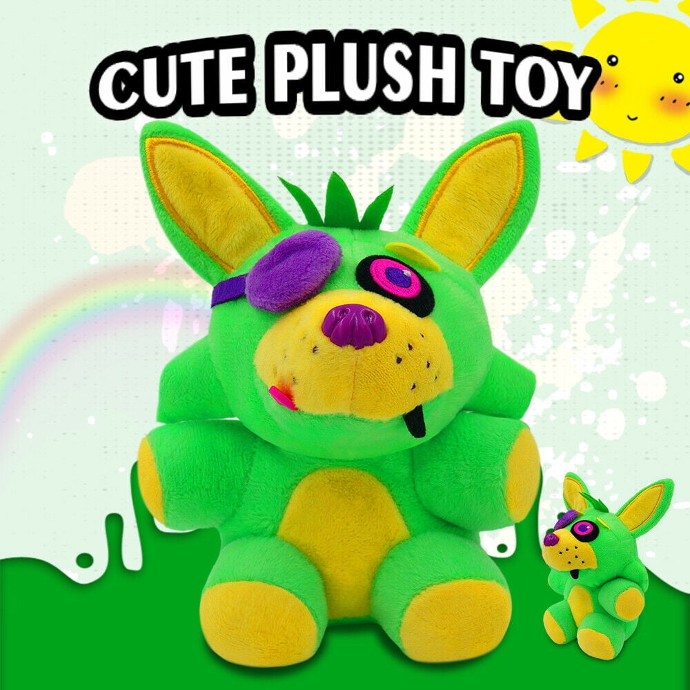 Five Nights At Freddys Phantom Foxy Green Brown Plush Stuffed Toy