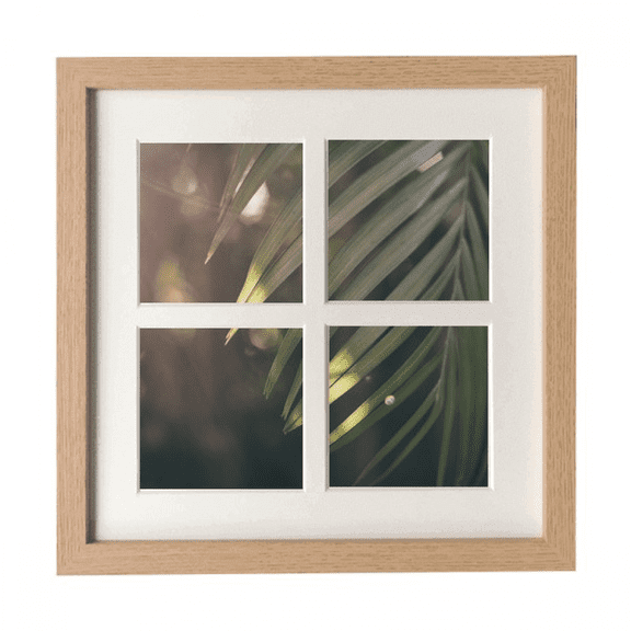 Green Picture Nature Frame Wall Tabletop Display 4 Openings Picture