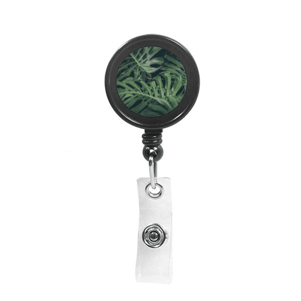 Green   Picture Night Nature Retractable Keychain Badge Holder ID Badge