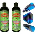 thumbnail image 1 of Green Piece® Glass Cleaner 2 Bottle-16 oz with 1 purple psychedelic plug set, 1 of 4