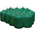 Green Pine Scented Votive Candles 15 Hour Long Burn Time Textured