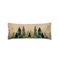 thumbnail image 1 of Green Pine Tree Body Pillow Cover 20 x 60 Inch Decorative Pillow Cover Retro Country Forest Natural Landscape Lumbar Pillowcase Seasonal Rectangle Cushion Case for Couch Sofa Bed Living Room, 1 of 9