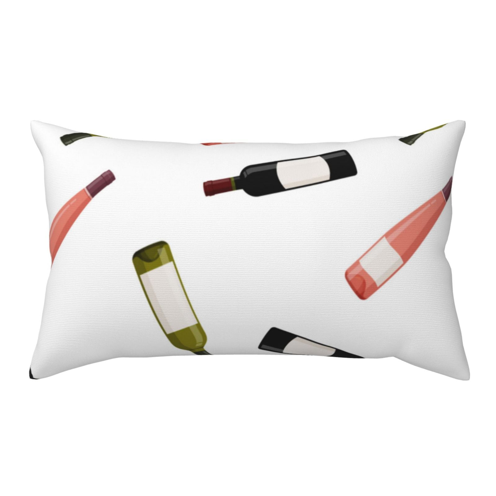 Green Pink Black Bottle King Pillow Cases, Soft King Size Pillow Cases