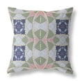 thumbnail image 1 of Green Pink Cosmic Circle Boho Suede Throw Pillow, 1 of 4