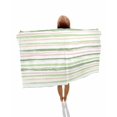 thumbnail image 1 of Green Pink Stripes Beach Towels Oversized Super Absorbent, Gradient Geometric Smear Art Paint Lightweight Bath Towel Quick Dry Sets For Bathroom/Pool/Rv Camping/Beach Play/Gym Room/Picnic 31"x62", 1 of 8