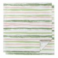 thumbnail image 1 of Green Pink Stripes Cloth Napkins Washable Set of 2, Gradient Geometric Smear Art Paint Reusable Dinner Table Napkins Cloth Bulk for Weddings Kitchen Restaurants Hotel Events Parties 20 x 20 Inch, 1 of 9