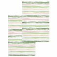 thumbnail image 1 of Green Pink Stripes Kitchen Dish Towels for Drying Dishes Set of 2, Gradient Geometric Smear Art Paint Waffle Weave Microfiber Hand Tea Bathroom Towels Quick Dry & Absorbent Towel 15.7x23.6, 1 of 7