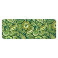 thumbnail image 1 of Green Pioneer Flower and Paisley Pattern Kitchen Rug Mat,Kitchen Runner Rugs Non Skid Washable,Decorative Kitchen Floor Mats for Kitchen,Sink,Laundry,17"x47.2", 1 of 7