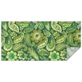 thumbnail image 1 of Green Pioneer Flower and Paisley Pattern Rectangle Tablecloth 60"x120",Waterproof Polyester Rectangle Table Cloth, Wipeable Spillproof Polyester Tablecloth for Dining, Camping, Indoor and Outdoor, 1 of 6