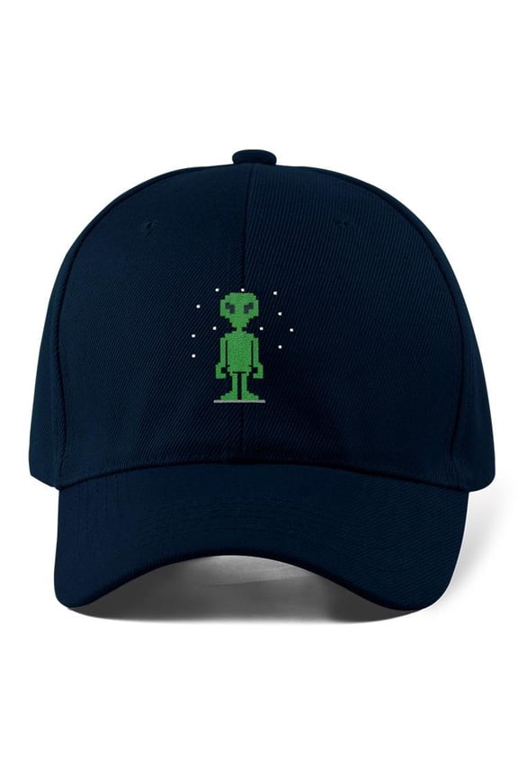 Green Pixel Alien Hat Hat  -Image by Shutterstock,  Small