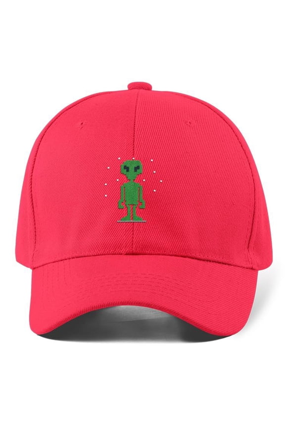 Green Pixel Alien Hat Hat  -Image by Shutterstock,  Small