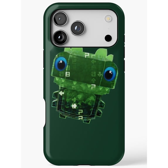 Green Pixel Frog and Circuitry Tough Case, Dual-Layer Polycarbonate and ...