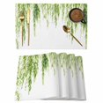 thumbnail image 1 of Green Placemats Set of 6, Summer Botanical Leaves Watercolor Placemats for Dining Table, Place Mats for Kitchen Tabletop, Waterproof Wipeable Dining Table Mats Set, 1 of 9