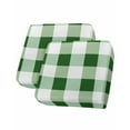 thumbnail image 1 of Green Plaid Sofa Couch Cushion Covers Washable, Removable Stretchable Sectional Couch Covers,Spring Summer Farmhouse Buffalo Checkered Slipcovers for L & T Shape Sofa Furniture Protector S Size 2 pcs, 1 of 7