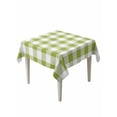 thumbnail image 1 of Green Plaid Table Cloth, Gradient Geometric Buffalo White Checkered Waterproof Tablecloth for Square Tables, Reusable Washable Fabric Table Cover for Restaurant Kitchen Dining Tables 54"x54", 1 of 6