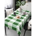 thumbnail image 1 of Green Plaid Tablecloth Rectangle Table Cloths 54x108, Waterproof Tablecloth Outdoor Table Cloth, Spring Summer Farmhouse Buffalo Checkered Washable Table Cover for Kitchen Dinning Party, 1 of 8